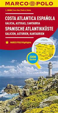 MARCO POLO Karte Spanien Spanische Atlantikküste 1:300.000