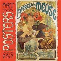 Art Nouveau Posters Wall Calendar 2017