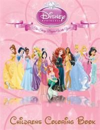 Disney Princess's Children's Coloring Book: This A4 Size 115 Page Coloring Book Has Fantastic Images of All the Disney Princess's for You to Color.
