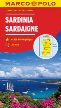 MARCO POLO Karte Italien 15. Sardinien 1:200 000