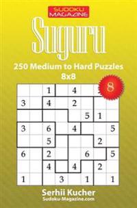 Suguru - 250 Medium to Hard Puzzles 8x8
