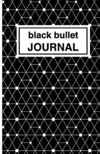 Black Patterned Bullet Journal: Soft Cover, 5.5 X 8.5 Inch, 200 Pages