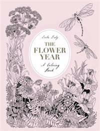The Flower Year: A Coloring Book