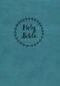 NKJV, Reference Bible, Compact, Large Print, Imitation Leather, Blue, Red Letter Edition