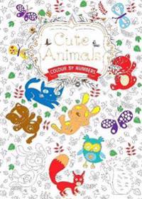 Cute Animals (Colouring Book, by Numbers)