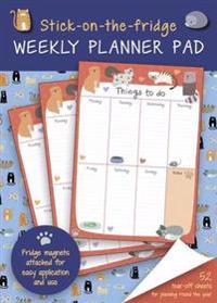 Stick-on-the-fridge Weekly Planner Pad Cute Cats
