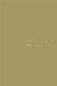 Dot Grid Notebook: Zenith Gold Cover, 125 Pages, 6 X 9