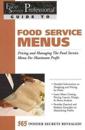 Food Service Professionals Guide to Food Service Menus