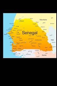 Map of Senegal Journal: 150 Page Lined Notebook/Diary