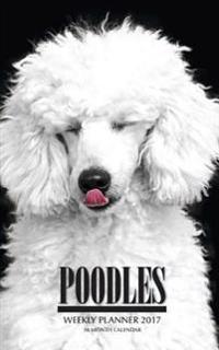Poodles Weekly Planner 2017: 16 Month Calendar