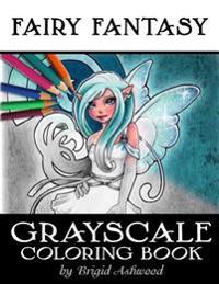 Fairy Fantasy Grayscale Coloring Book