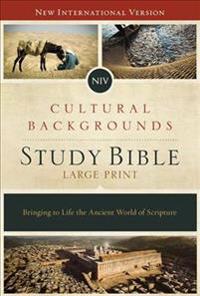 NIV, Cultural Backgrounds Study Bible, Large Print, Hardcover, Red Letter Edition