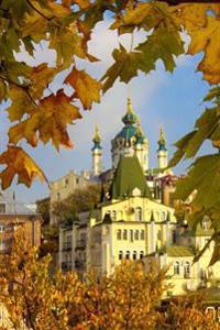 An Autumn Day in Old Kyiv (Kiev) Ukraine Journal: 150 Page Lined Notebook/Diary