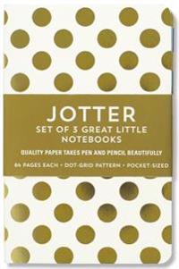 Gold Dots Jotter Notebooks (3-Pack)