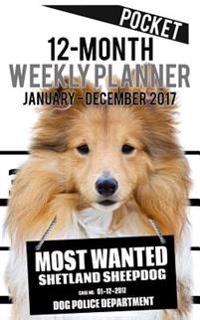 2017 Pocket Weekly Planner - Most Wanted Shetland Sheepdog: Daily Diary Monthly Yearly Calendar