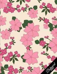 Botanical Notebook Collection: Vintage Wallpaper, Floral Journal/Diary, Wide Ruled, 100 Pages, 8.5 X 11