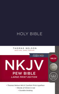 NKJV, Pew Bible, Large Print, Hardcover, Blue, Red Letter Edition