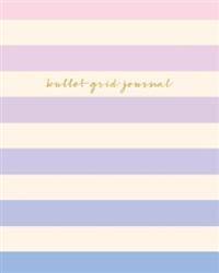 Bullet Grid Journal: Light Ombre Pink Purple, 150 Dot Grid Pages, 8x10, Professionally Designed