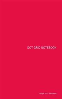 Dot Grid Notebook: Red Cover, 5 X 7, 100 Pages