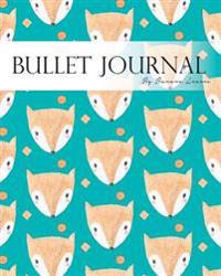 Bullet Journal Notebook, Dotted Grid, Graph Grid-Lined Paper, Large, 8x10, 150 Pages: Peegaboo Cute Fox Faces Cartoon Covers: Master Journaling with B