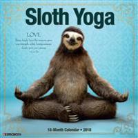Sloth Yoga 2018 Wall Calendar