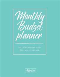 Monthy Budget Planner: Monthy Bill Organizer & Expense Tracker Book, Mint Tough Matte Cover Design