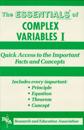 Complex Variables I Essentials