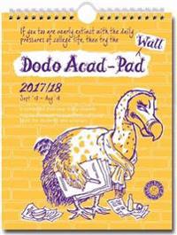 Dodo Wall Acad-Pad 2017-2018 Mid Year Calendar, Academic Year, Week to View