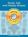 Floral, Folk and Paisley Designs CD-Rom and Book