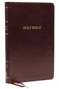 KJV, Deluxe Thinline Reference Bible, Imitation Leather, Burgundy, Indexed, Red Letter Edition