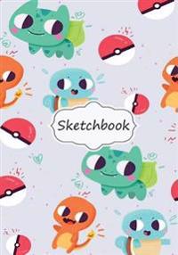 Sketchbook: Pokemon: 100+ Pages of 7 X 10 Blank Paper for Drawing, Doodling or Sketching (Sketchbooks)