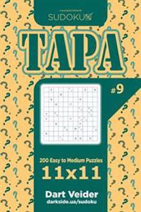 Sudoku Tapa - 200 Easy to Medium Puzzles 11x11 (Volume 9)