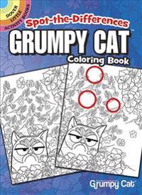 Spot-the-differences Grumpy Cat Coloring Book