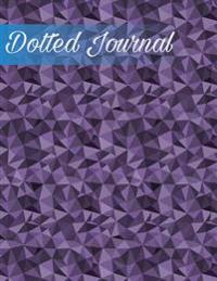 Dotted Journal: Dotted Notebook Large Size 8.5x11, 110 Dot Grid Pages, Violet Geometric Cover, Perfect for Bullet Journaling, Writing,