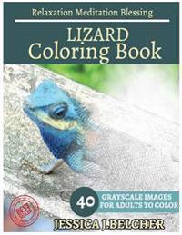 Lizard Coloring Book for Adults Relaxation Meditation Blessing: Animal Coloring Book, Sketch Books, Relaxation Meditation, Adult Coloring Books
