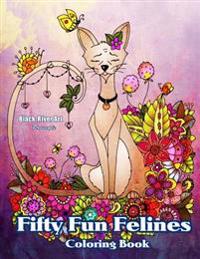 Fifty Fun Felines Coloring Book