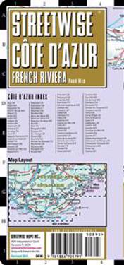 Streetwise French Riviera Map (Cote D'Azur) - Laminated Road Mapof the French Riviera: Folding Pocket Size Travel Map