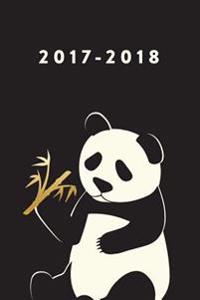 2017 - 2018, 18 Month Planner: Panda, July 2017 to December 2018