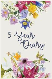 5 Year Diary: 5 Years of Memories, Blank Date No Month, 6 X 9, 365 Lined Pages
