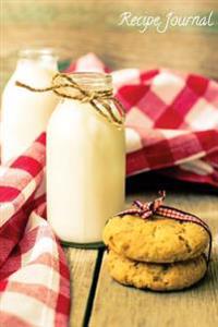 Recipe Journal: Milk and Cookies Cooking Journal, Lined and Numbered Blank Cookbook 6 X 9, 150 Pages (Recipe Journals)