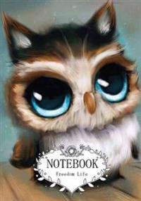 Notebook: Cute Owl Vol.1: Pocket Notebook Journal Diary, 120 Pages, 7
