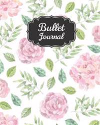 Bullet Journal: Pink Floral Pattern Cover - 150 Pages Bullet Journal Notebooks - 150 Pages Dot Journal - Vol.2: Bullet Journal Noteboo