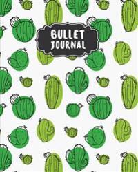 Bullet Journal: Cactus Green Dotted Journal - 150 Pages (Size 8x10) - Bullet Journal Notebook - With Bullet Journal Ideas: Bullet Jour
