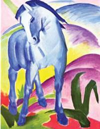 Blue Horse I (Franz Marc, 1911): Blank Drawing Pad Extra Large - Made with Standard White Paper-Best for Crayons, Colored Pencils, Watercolor Paints a