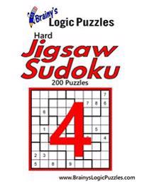 Brainy's Logic Puzzles Hard Jigsaw Sudoku #4: 200 Puzzles