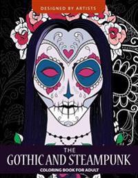 Gothic and Steampunk Coloring Book for Adults