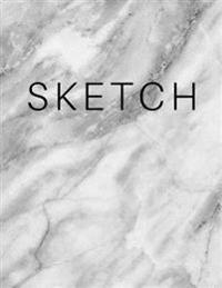 Sketch - Marble Art Sketch Book: (8x11) Blank Paper Sketchbook, 100 Pages, Durable Matte Cover