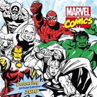 Marvel Comics Colouring Official 2018 Calendar - Square Wall Format