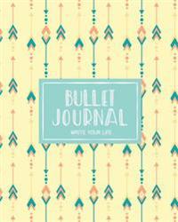 Bullet Journal Dot Grid for 90 Days, Sweet Tribal Boho Numbered Pages Quarterly Journal Diary,: Large Bullet Journal 8x10 with 150 Dot Grid Pages with