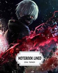 Notebook Lined: Tokyo Ghoul 01: Notebook Journal Diary, 120 Lined Pages, 8 X 10